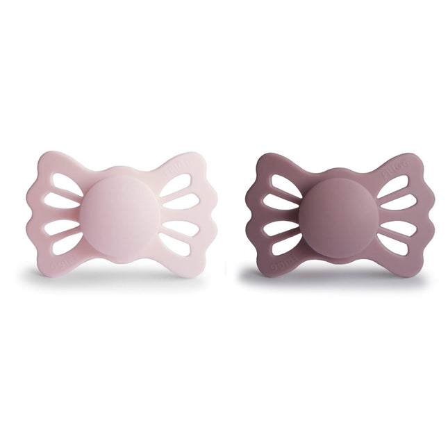 Frigg Speen Maat 2 Lucky White Lilac/Twilight Mauve Silicone 2 - Pack koop je bij Babywinkel