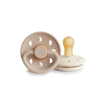 Frigg Speen Maat 2 Moon Cream/Croissant Latex 2 - Pack koop je bij Babywinkel