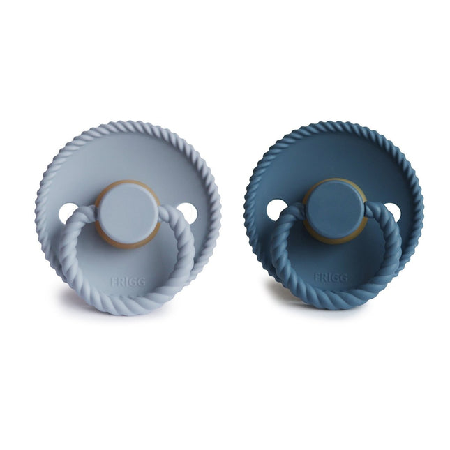 Frigg Speen Maat 2 Rope Cean View/Powder Blue Latex 2 - Pack koop je bij Babywinkel