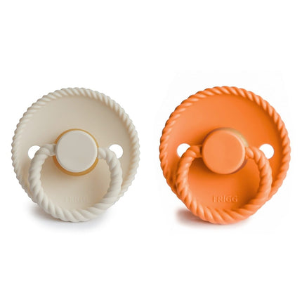 Frigg Speen Maat 2 Rope Cream/Maple Latex 2 - Pack koop je bij Babywinkel