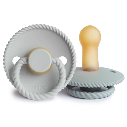Frigg Speen Maat 2 Rope Fr.Gray/Silver Gray Latex 2 - Pack koop je bij Babywinkel