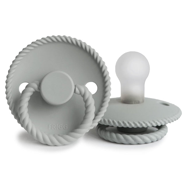 Frigg Speen Maat 2 Rope Silver Gray Silicone koop je bij Babywinkel