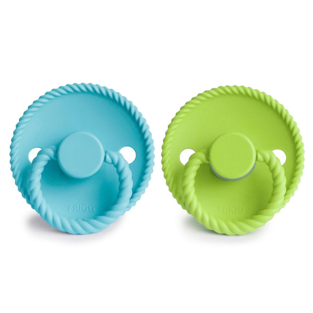 Frigg Speen Maat 2 Rope Waterfall/Rainforest Silicone 2 - Pack koop je bij Babywinkel