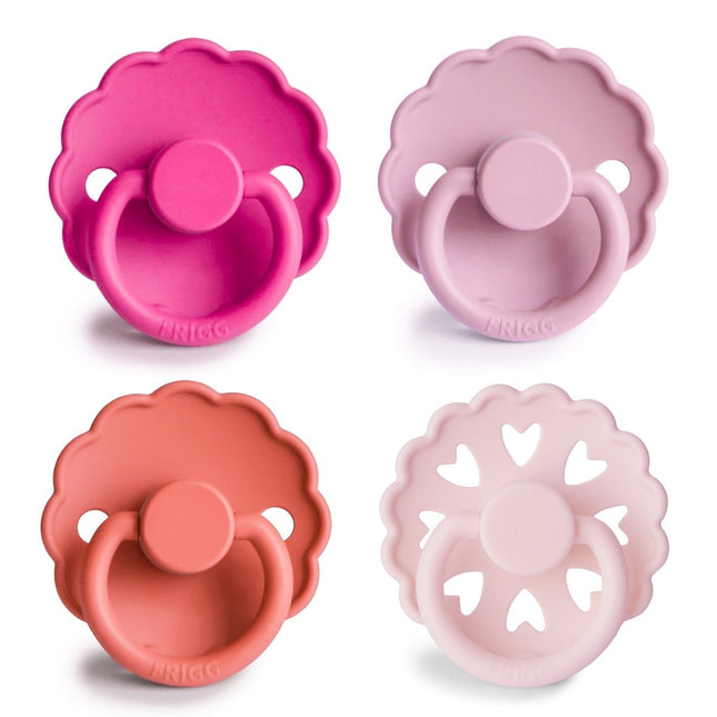 Frigg Speen Maat 2 Rosy Romance Silicone 4St koop je bij Babywinkel