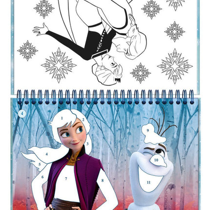 Frozen Knutsel Boek Nummer Stickeren koop je bij Babywinkel