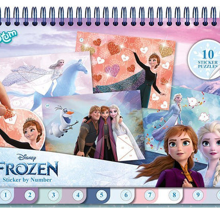 Frozen Knutsel Boek Nummer Stickeren koop je bij Babywinkel