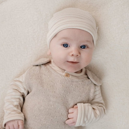 Little Dutch Boxpakje Gebreid Soft Beige Melee koop je bij Babywinkel