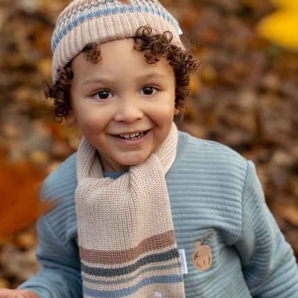 Little Dutch Babysjaal Gebreid Taupe koop je bij Babywinkel