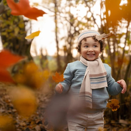 Little Dutch Babysjaal Gebreid Taupe koop je bij Babywinkel