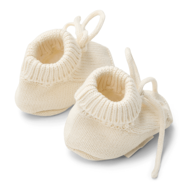 Little Dutch Babyslofjes Gebreid Off White koop je bij Babywinkel
