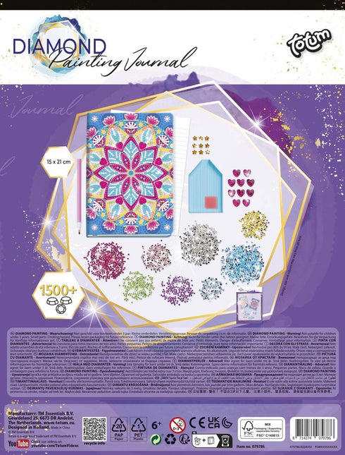 Gekleurde Knutselset Diamond Painting Notitieboek koop je bij Babywinkel