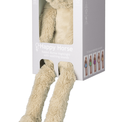Happy Horse Knuffel Beige Rabbit Richie met Nachtlampje en Geluid 34cm koop je bij Babywinkel