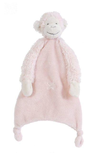 Happy Horse Knuffeldoekje Aap Mickey Pink 28cm koop je bij Babywinkel