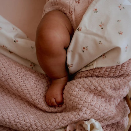 Hoeslaken 1 persoons - Pure Blossom 90x200 koop je bij Babywinkel