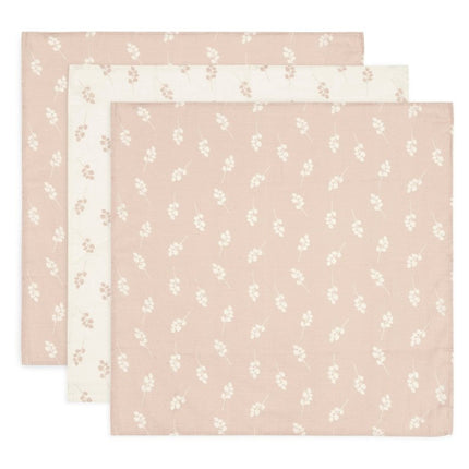 Jollein Hydrofiele Doek Twig Wild Rose 70X70Cm 3 Stuks koop je bij Babywinkel