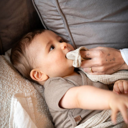 Baby's Only Hydrofiele Doek Tender Beige/Linen 65X65Cm 2 - Pack koop je bij Babywinkel