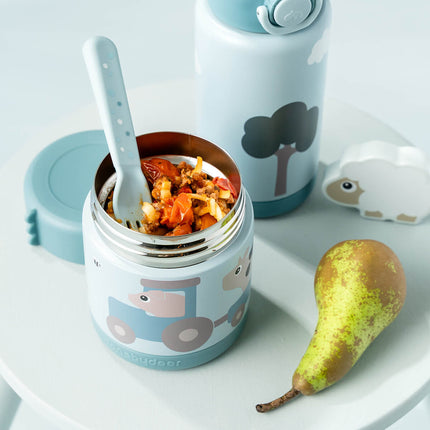 Done by Deer Opbergbakjes Tiny Farm Blauw 300Ml koop je bij Babywinkel