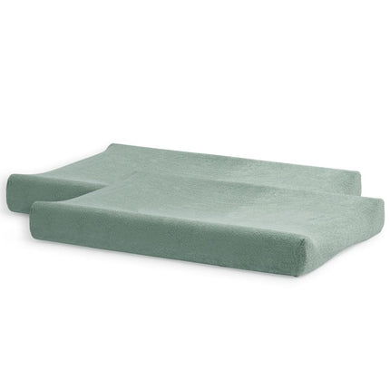 Jollein Aankleedkussenhoes Badstof Ash Green 50x70m 2st koop je bij Babywinkel