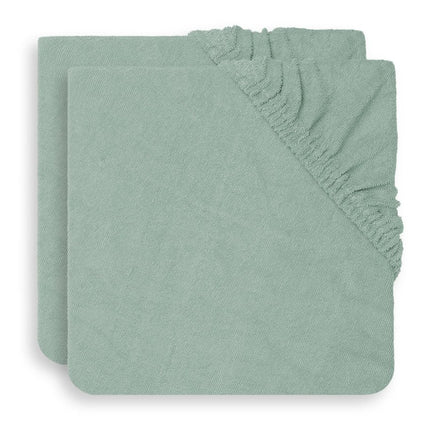 Jollein Aankleedkussenhoes Badstof Ash Green 50x70m 2st koop je bij Babywinkel