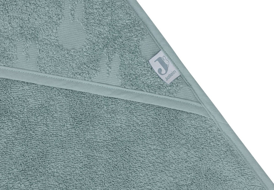 Jollein Badcape Baby Miffy Jaquard Sea Green 75X75Cm koop je bij Babywinkel