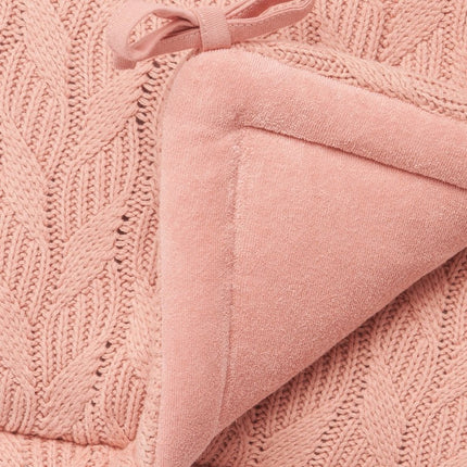 Jollein Bedomrander Spring Knit Rosewood 35x180cm koop je bij Babywinkel