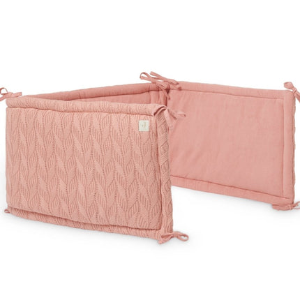 Jollein Bedomrander Spring Knit Rosewood 35x180cm koop je bij Babywinkel