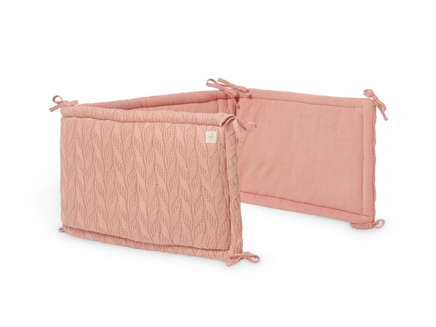 Jollein Bedomrander Spring Knit Rosewood 35x180cm koop je bij Babywinkel