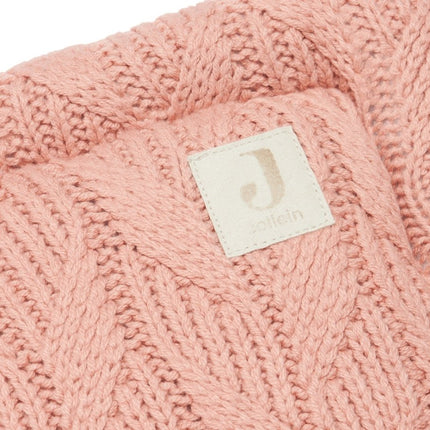 Jollein Bedomrander Spring Knit Rosewood 35x180cm koop je bij Babywinkel
