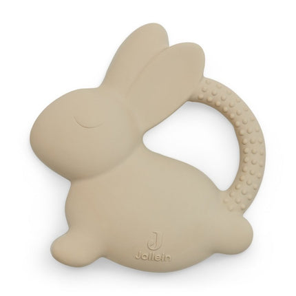 Jollein Bijtring Siliconen Bunny Nougat koop je bij Babywinkel