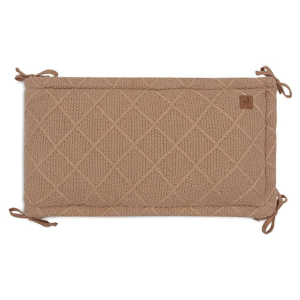 Jollein Boxbumper Check Knit Biscuit 180 X 30 Cm koop je bij Babywinkel