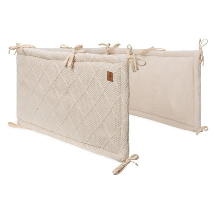Jollein Boxbumper Check Knit Oatmeal 180 X 30 Cm koop je bij Babywinkel