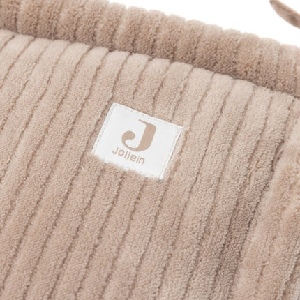 Jollein Boxbumper Cloudy Rib/ Milky Coffee 180X30Cm koop je bij Babywinkel