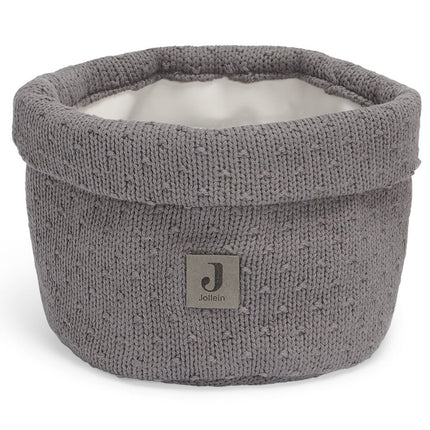 Jollein Commodemandje Bliss Knit Storm Grey koop je bij Babywinkel