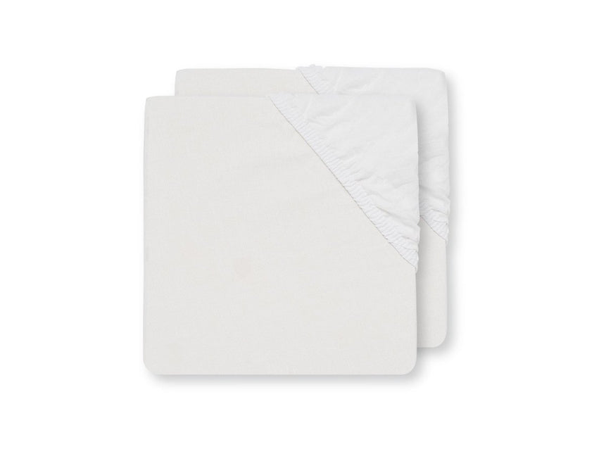 Jollein Hoeslaken Katoen Wit 50x90cm koop je bij Babywinkel