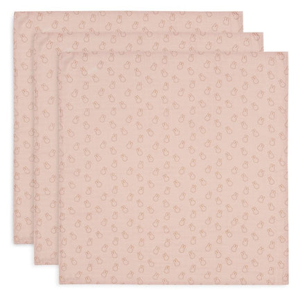 Jollein Hydrofiele Doek Miffy Sillhouettes Wildrose 70 X 70 Cm 3St koop je bij Babywinkel