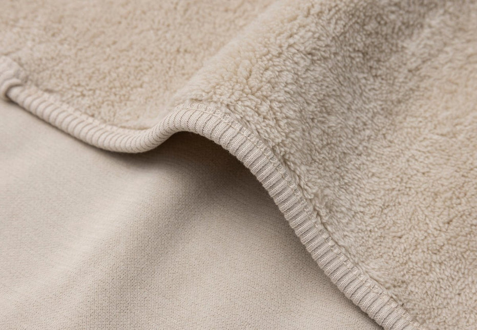 Jollein Ledikantdeken Basic Jersey/Sherpa - Warm Sand 100X150Cm koop je bij Babywinkel