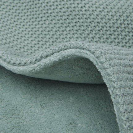 Jollein Ledikantdeken Basic Knit Forest Green/Fleece 100x150cm koop je bij Babywinkel