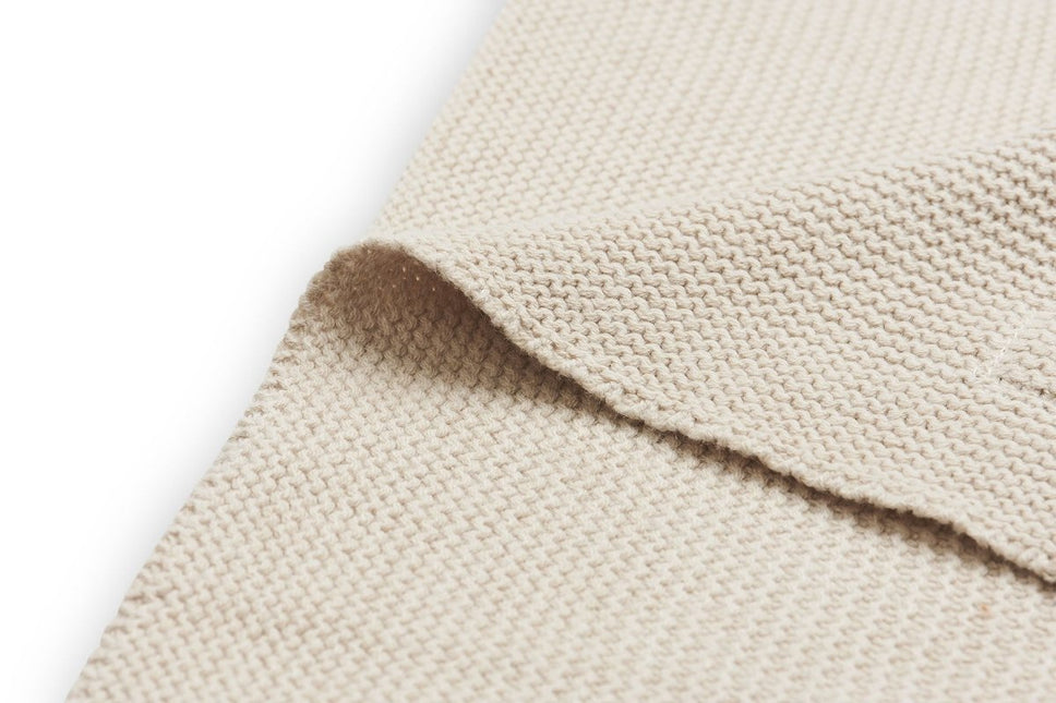 Jollein Ledikantdeken Basic Knit Nougat 100x150cm koop je bij Babywinkel