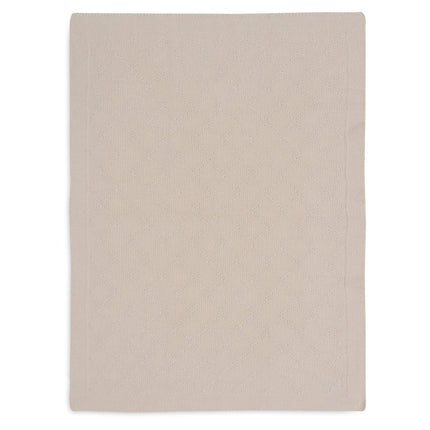 Jollein Ledikantdeken Check Knit Oatmeal 100 X 150 Cm koop je bij Babywinkel