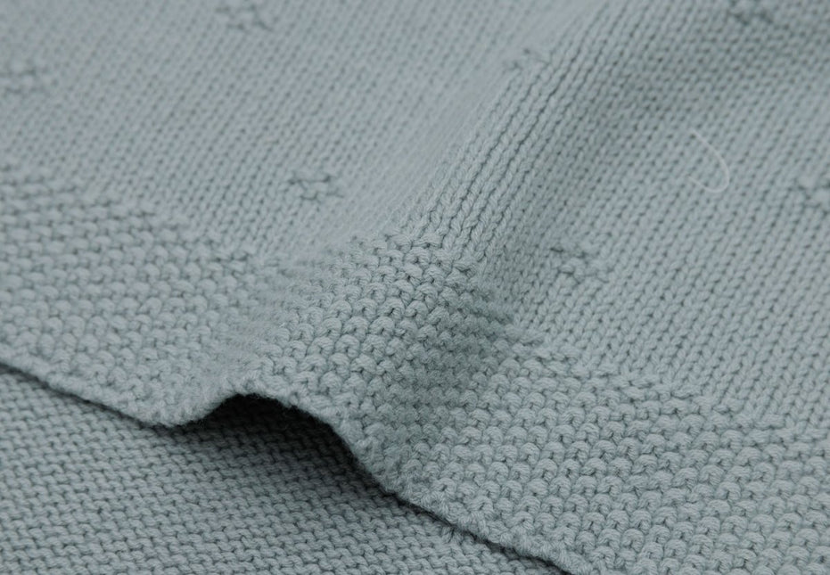 Jollein Ledikantdeken Cosy Knit Sea Green 100 X 150 Cm koop je bij Babywinkel