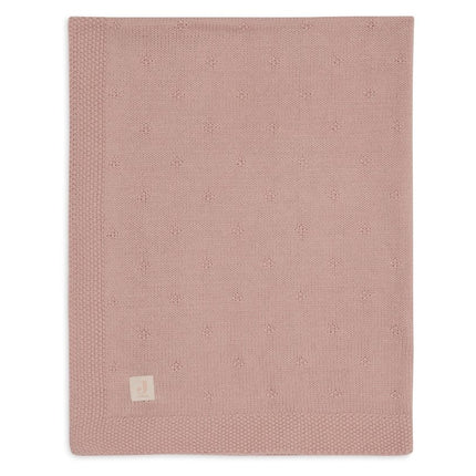 Jollein Ledikantdeken Cosy Knit Wild Rose 100 X 150 Cm koop je bij Babywinkel