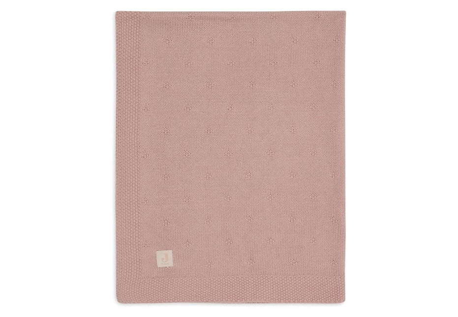 Jollein Ledikantdeken Cosy Knit Wild Rose 100 X 150 Cm koop je bij Babywinkel