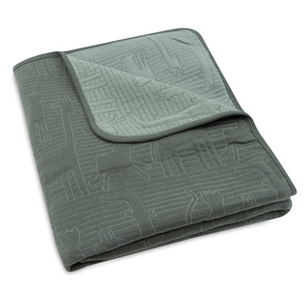 Jollein Ledikantdeken Jungle Jambo Ash Green/Laurel 100 X 150 Cm koop je bij Babywinkel