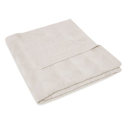 Jollein Ledikantdeken Shell Knit Nougat 100x150cm koop je bij Babywinkel