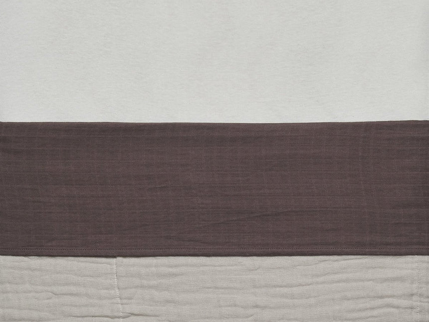 Jollein Ledikantlaken Wrinkled Cotton Chestnut 120x150cm koop je bij Babywinkel