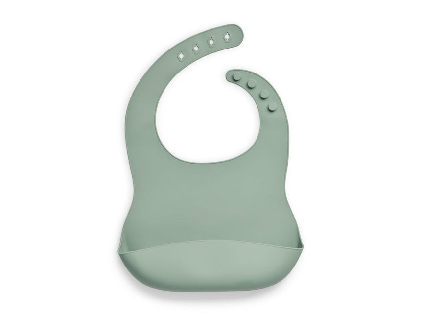 Jollein Slabbetje Siliconen Ash Green koop je bij Babywinkel