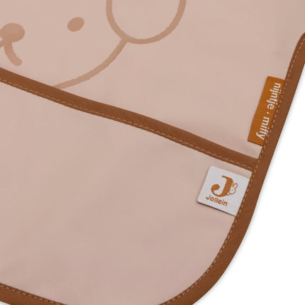 Jollein Slabbetje Waterproof Miffy Peekaboo Wilde Rose Met Mouwen koop je bij Babywinkel