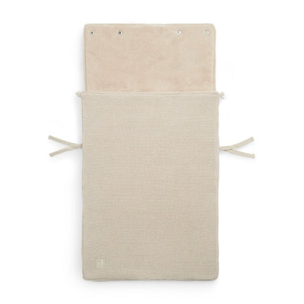 Jollein Voetenzak Autostoel Groep 0+ 3/5 Punts Basic Knit Nougat koop je bij Babywinkel