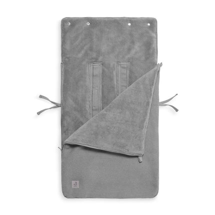 Jollein Voetenzak Autostoel Groep 0+ 3/5 Punts Basic Knit Stone Grey koop je bij Babywinkel