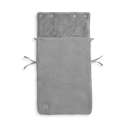 Jollein Voetenzak Autostoel Groep 0+ 3/5 Punts Basic Knit Stone Grey koop je bij Babywinkel